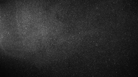 Natural Organic Dust Particles Float On Black Background. Dust In Motion. Stock-Footage 123452874