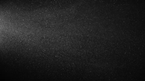 Natural Organic Dust Particles Float On Black Background. Dust In Motion. 库存影片 123453211