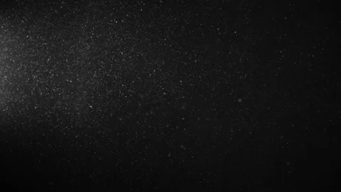 Natural Organic Dust Particles Float On Black Background. Dust In Motion. Stock Footage 123453325