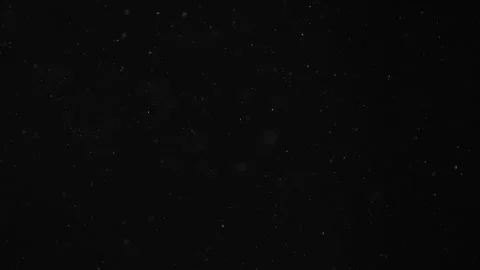 Natural Organic Dust Particles Float On Black Background. Dust In Motion. Vidéo 246880439
