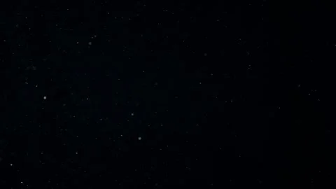 Natural Organic Dust Particles Float On Black Background. Dust In Motion. 库存影片 247775858