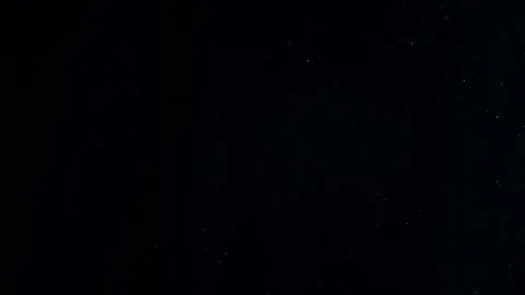 Natural Organic Dust Particles Float On Black Background. Dust In Motion. Stock Footage 247776242