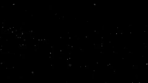 Natural Organic Dust Particles Float On Black Background. Dust In Motion. Stock Footage 298401802