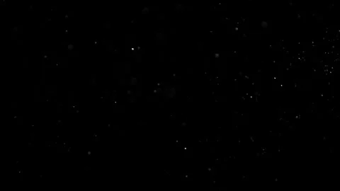 Natural Organic Dust Particles Float On Black Background. Dust In Motion. Vidéo 302691891