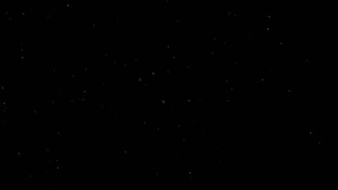 Natural Organic Dust Particles Float On Black Background. Dust In Motion. Vidéo 305882576
