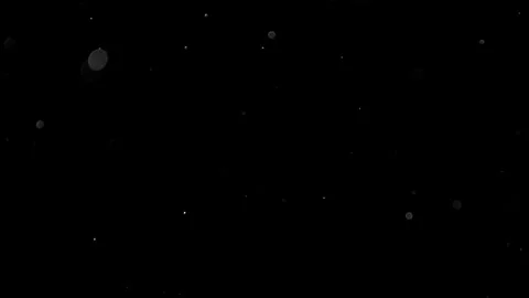 Natural Organic Dust Particles Float On Black Background. Dust In Motion. Vidéo 305882833