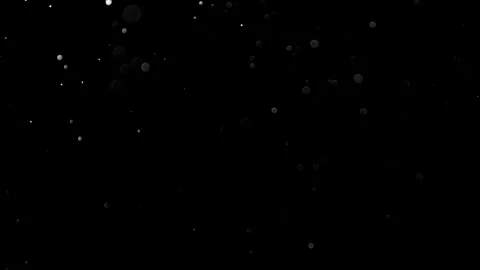 Natural Organic Dust Particles Float On Black Background. Dust In Motion. Stock Footage 314197345
