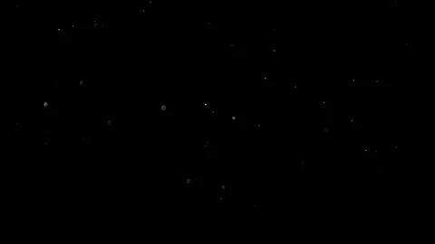 Natural Organic Dust Particles Float On Black Background. Dust In Motion. Vidéo 314197551