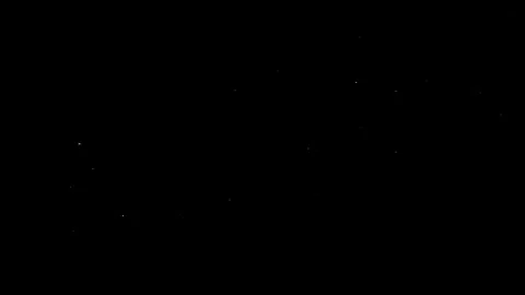 Natural Organic Dust Particles Floating Against A Solid Black Background Video stock 297643967
