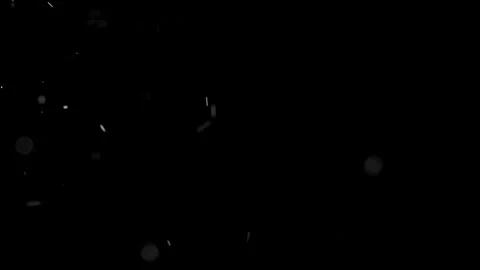 Natural Organic Dust Particles Floating Against A Solid Black Background Video stock 297643974