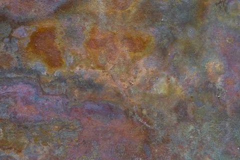 Natural Oxidized Copper Surface Abstract Metal Texture Stock Photos