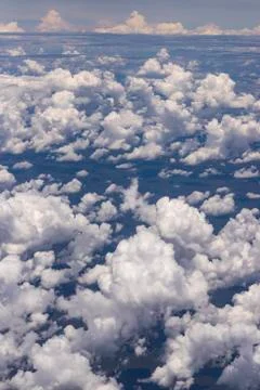 Natural panorama with clouds. Stock Photos