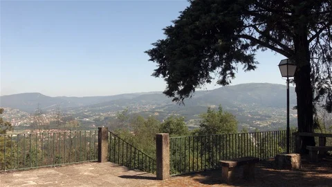 Natural Park - Ponte de Lima - Monte Madalena Vídeo Stock 87459209
