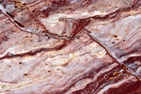 Natural pattern of onyx red colour polished disc mineral. Super high resolution. Stock Photos