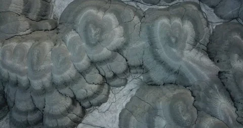 Natural pattern view with geological landforms, abstract background. Video stock 168972180