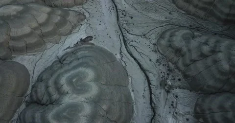 Natural pattern view with geological landforms, abstract background Video stock 171431115