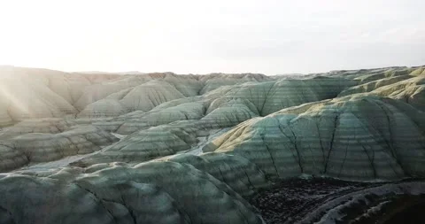 Natural pattern view with geological landforms, abstract background Video stock 210760830