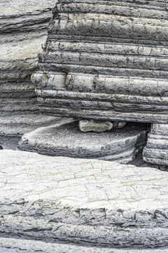 Natural Patterns in Rock Formation Foto stock