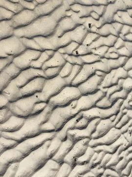 Natural Patterns in Sand Formed by Wind Stock Photos