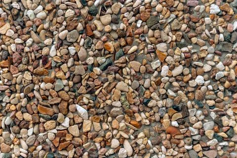 Natural Pebble Background with Textured Surface for Environment and Zen Desig Foto stock