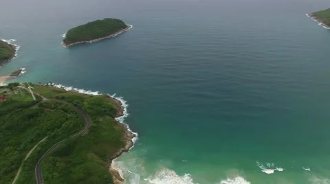 Natural perspective, cloudy sky, from a high Stock Footage 66375015