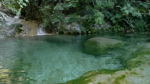 Natural pool Stock Footage 35529390