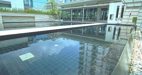 Natural pool Video stock 105556518