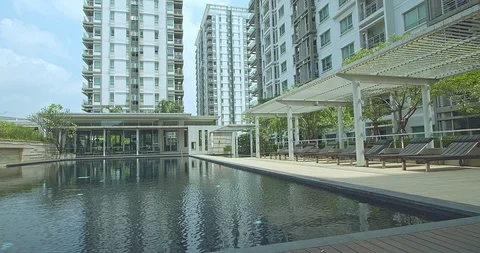 Natural pool Video stock 105558075