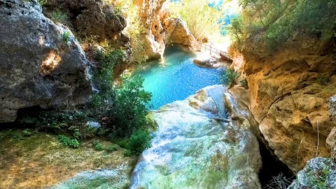 Natural Pool in the Jungle Stock Footage 130113923