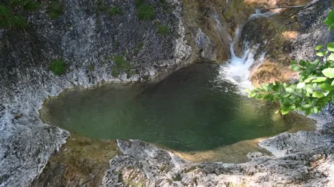 A natural pool in the mountains Stock-Footage 217381894