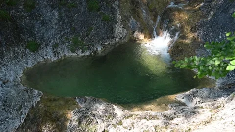A natural pool in the mountains Stock-Footage 217381928