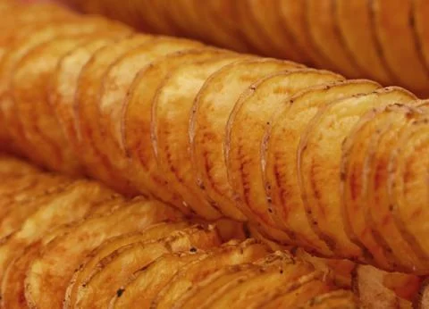 Natural potato chips close up Stock Photos