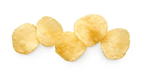 Natural potato chips Stock Photos