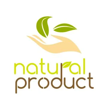 Natural product logo design vector template Illustration