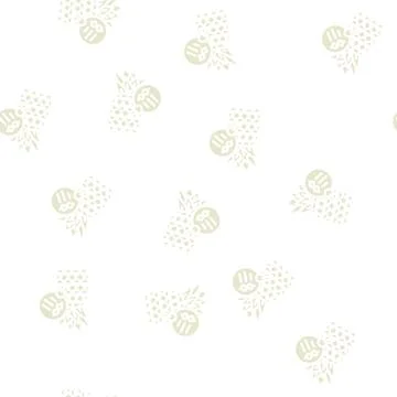 Natural product pineapple glyph vector seamless pattern Stockillustratie