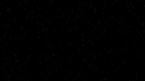 Natural Rainfall Raining Deep Horizon 0-1 Black Background 4K Stock Footage 244751050