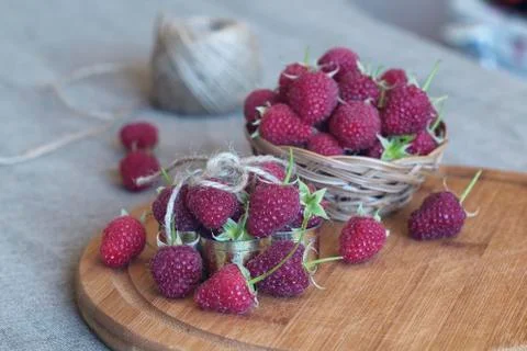 Natural raspberry Stock Photos
