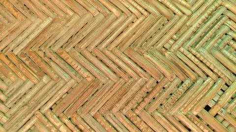 Natural Rattan Surface Pattern. Stock Photos