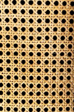 Natural rattan texture Stock Photos