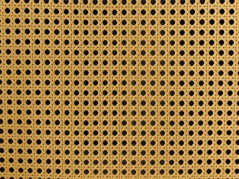 Natural Rattan Webbing Texture Background, Seamless Wicker Cane Mesh Pattern Stock Photos