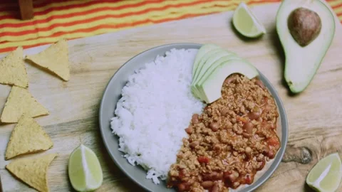 Natural recipe study of adding a lime wedge to the plate Stock Footage 342153531