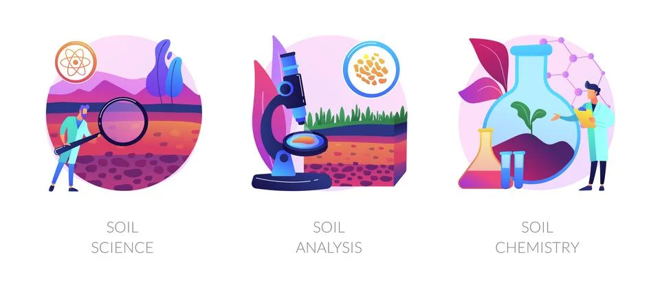 Natural resource study abstract concept vector illustrations. Stock Illustration