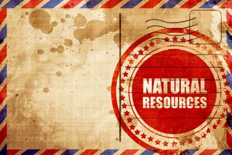 Natural resources Illustrazione stock