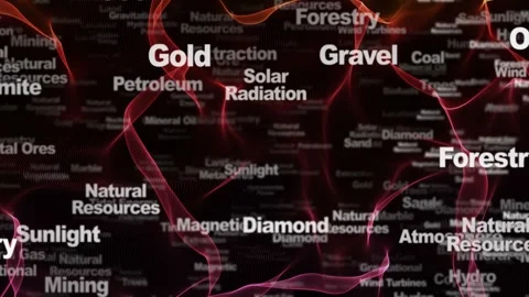 NATURAL RESOURCES Keywords Animation, Background, Loop 库存影片 308982828
