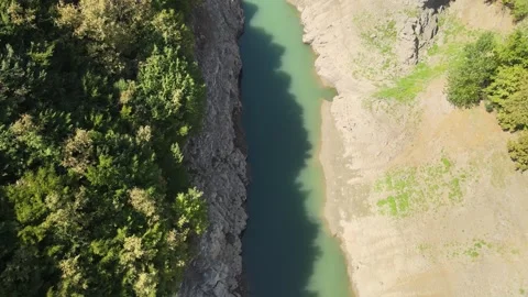 Natural river among mountains Stock Footage 240786653