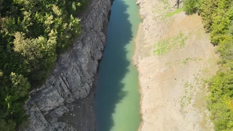 Natural river canyon Stock Footage 240787093