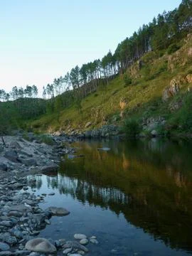 Natural river mountain Stock Photos