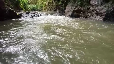 Natural River Surface Motion Stock Footage 329087945