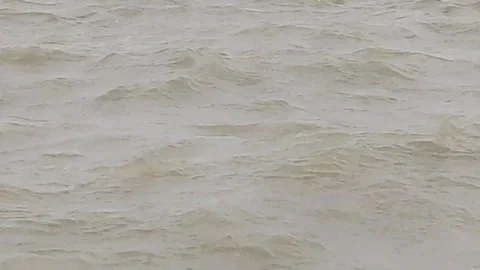 Natural River Water Surface with Gentle Waves – Static 4K Footage Stock Footage 339014115