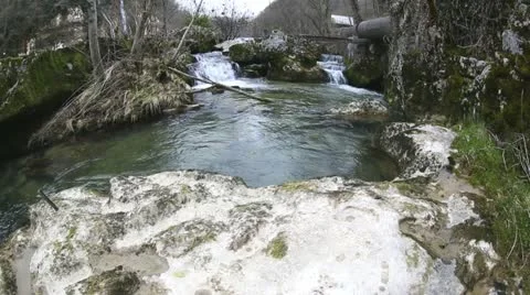 Natural Rock Pool Stock Footage 22201149